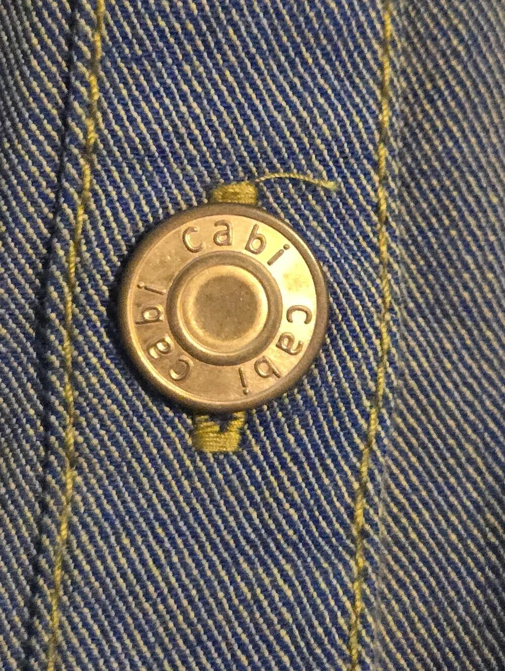 Cabi Womens Blue Denim Workshop Jacket Medium